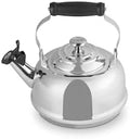 Le Creuset Enamel On Steel Whistling Tea Kettle, 1.7 qt., Stainless Steel by Unknown