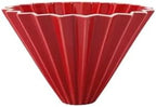 Ceramic Pour Over Coffee Filter, Origami Cup, Dripper For Home, Cafe, Camping(Red 1-2 persons) by Unknown