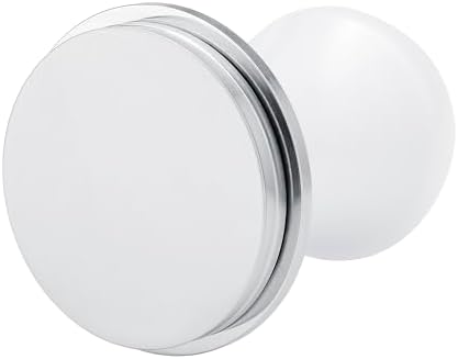 Normcore 57.5mm Coffee Tamper V4.1 Mini, Spring-Loaded with Click Feedback, 304 Stainless Steel Flat Base, Compatible with Lelit Anna Portafilter, White - Image 2