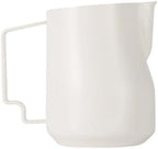 350/450ml Turbo Milk Frothing Pitcher Steaming Pitchers Professional Foam Jug Home Barista Kitchen Accessorie(350ml White) by Unknown
