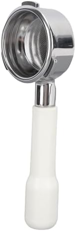 Kadimendium 58mm 3 Ears Bottomless Portafilter for Barsetto, Stainless Steel Material, Extraction Improvement, for Home and Professional Baristas (White) - Image 2