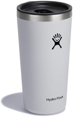 Hydro Flask All Around Tumbler Press-in Lid, Insulated Travel Mug, Stainless Steel Coffee Cup 20 Oz White - Image 2