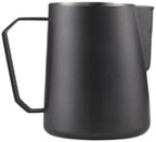 Milk Frother Cup Stainless Steel 304 Stainless Steel Tip Milk Foam Cup Fancy Frothing Pitcher Coffee Latte Art Tool 350ml/450ml/600ml(Black-A-350ml) by Unknown