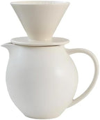 Elegant Ceramic Pours Over Coffee Maker Set with Dripper and 830ml Carafe Pot for Home Office and Cafes Restaurant by Unknown