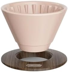 Hand Brewed Coffee Filter Cup Ceramic Flat Bottom Cake Drip(Powder) by Unknown