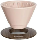 Hand Brewed Coffee Filter Cup Ceramic Flat Bottom Cake Drip(Powder) by Unknown