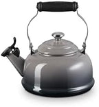 Le Creuset Enamel On Steel Whistling Tea Kettle, 1.7 qt., Oyster - Image 2