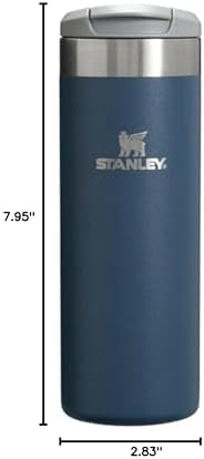 Stanley AeroLight Transit Bottle 16 oz | Locking Drink Through Lid | Leak Resistant Water Bottle or Coffee Travel Mug | Lightweight Insulated Stainless Steel | BPA-Free | Navy - Image 6