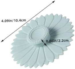 Hemobllo 12pcs Sunflower Silicone Cup Lids Heat Resistant Mugs Lids for Coffee Glass and Ceramic Cups Reusable Silicone Covers - Image 2