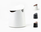 CREMA Coffee Products Arc Knock Box | Holds 12–16 Espresso Pucks | Durable Stain Resistant Build with Non Slip Base | Easy Clean Up Moisture Control | White Base & White Plastic Lid by CremaCoffeeProducts