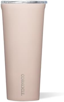 Corkcicle Insulated Tumbler with Sliding Lid, 24 oz, Gloss Chocolate Milk by Corkcicle