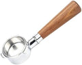 54mm Coffee Bottomless Portafilter Wooden Handle Coffee Filter,Compatible For Breville,880/870/850 Eusable Coffee Extraction Accessories(Type 1) by Unknown