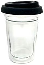 SIMAX Double Wall Glass with Silicone Lid by SIMAX