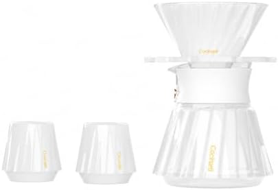 Cocinare Barista Pour Over Coffee Set, Dripper, Server & 2 Tasting Cups by Cocinare