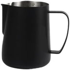 Milk Frother Cup Stainless Steel Pointed Mouth Coffee Latte Art Cup 400ml/600ml Stainless Steel Big Belly Double Scale Milk Pitcher Tool(600ml,Black) by Unknown