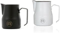 Rocket 12oz Frothing Pitcher Set (Matte Black & Matte White) Barista Accessory Bundle by RocketEspressoMilano