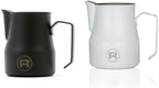 Rocket 12oz Frothing Pitcher Set (Matte Black & Matte White) Barista Accessory Bundle by RocketEspressoMilano