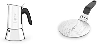 Bialetti Venus Induction Stovetop Coffee Maker (6 Cups) and Induction Plate by Unknown