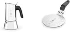 Bialetti Venus Induction Stovetop Coffee Maker (6 Cups) and Induction Plate by Unknown