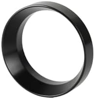 Silver Black Coffee Dosing Ring Magnetic Espresso Intelligent Funnel 51/53/58mm For Portafilter Barista Tools(58mm Black) by Unknown