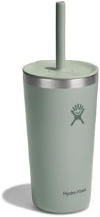 Hydro Flask All Around Tumbler Straw Lid, Insulated Travel Mug, Stainless Steel Coffee Cup 20 Oz Tonal Agave - Image 2