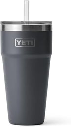 YETI Rambler 26 oz Straw Cup, Vacuum Insulated, Stainless Steel with Straw Lid by YETI