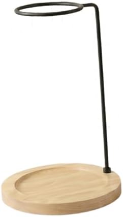 Coffee Dripper Stand Pour Over Coffee Maker Station with Wooden Metal Base Easy Assembly Suitable for Home, Wood Color by Fonowx