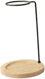 Coffee Dripper Stand Pour Over Coffee Maker Station with Wooden Metal Base Easy Assembly Suitable for Home, Wood Color by Fonowx