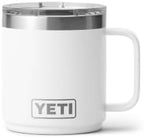 YETI Rambler 10 oz Ceramic Lined Stackable Mug, Vacuum Insulated, Stainless Steel with MagSlider Lid, White by YETI