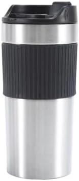 Portable Coffee Maker French Press Insulated Mug With Double Walled Insulated Vacuum Coffee Tea Mug For Travel Outdoor(Silvery) by Unknown