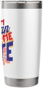I Am Woman Watch Me Vote - Feminist Voting Stainless Steel Insulated Tumbler - Image 2