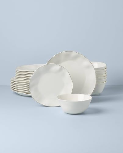 Lenox Blue Bay White Porcelain 24-Piece Dinnerware Set for 8 - Image 2