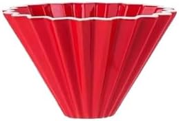 Handmade Reusable 2-4 Cups Ceramic Coffee Dripper Filter Cup For Pour Over(Red) by Unknown
