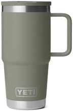 YETI Rambler 20 oz Travel Mug with Flip Straw Lid – Stainless Steel, Vacuum Insulated, Leakproof, Cup Holder Friendly, Pampa Green by YETI