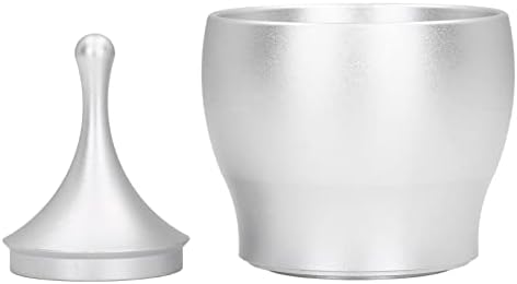 Coffee Powder Container Aluminum Flying Cup | 51 / 58MM Fit for EK43 Grinder | Easy Fill Coffee Dosing Cup for Mess - Kitchen Use | Detachable & Large Diameter by Unknown
