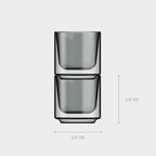 Terra Kaffe Fog Picco Espresso Glasses - 3 oz, Set of 2 - Image 2