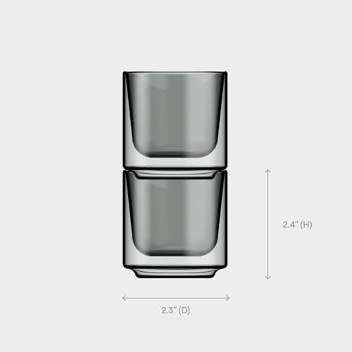 Terra Kaffe Fog Picco Espresso Glasses - 3 oz, Set of 2 - Image 2