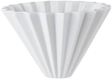 For Even Water Flow And Rich Flavor Coffee Dripper Cup For Home Barista,Ceramic Pour Over Coffee Filter Cup With Spiral Groove(Stainless steel hook,V02(2-4Cup)) by Unknown