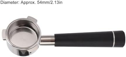 Compatible For Breville，8 Series Black/White,Coffee Portafilter Stainless Steel Bottomless 54mm 3 Ears Coffee Machine Accessories，(White) - Image 4
