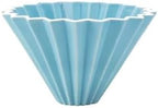 Ceramic Pour Over Coffee Filter, Origami Cup, Dripper For Home, Cafe, Camping(Blue 1-2 persons) by Unknown