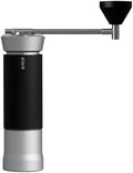 TIMEMORE M01 Manual Coffee Grinder with External Adjustment and Stainless Steel Patented Burr, Hand Coffee Grinder High Presicion Premium Expresso Coffee Grinder, Silver by TIMEMORE