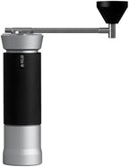 TIMEMORE M01 Manual Coffee Grinder with External Adjustment and Stainless Steel Patented Burr, Hand Coffee Grinder High Presicion Premium Expresso Coffee Grinder, Silver by TIMEMORE