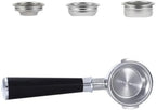 58MM Bottomless Filter Portafilter,Compatibility E61 brewing head, with 1/2/4 cups basket(Type a) by Unknown