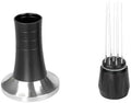 2 In 1 Coffee Stirrer Tamper Espresso Distribution WDT Tool Needle Hammer For Powder Tamping，Easy Clean(51mm) by Unknown