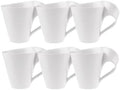 Villeroy & Boch NewWave Caffe Mugs, Set of 6, Premium Porcelain, Made in Germany, 10 oz Capacity, White by Unknown