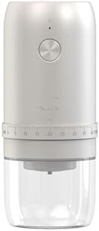 Portable Electric Burr Coffee Grinder with 40 Adjustable Settings & 35g Capacity, 1800mAh Rechargeable Coffee Bean Grinder with Conical Ceramic Burr, for Travel, Camping, White by LOTTEDS