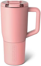 BrüMate Müv - 25oz 100% Leak Proof Insulated Coffee Mug with Handle & Lid - Stainless Steel Coffee Travel Mug - Double Walled Coffee Cup (Guava) by Br%C3%BCMate