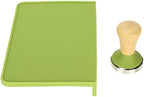 Aramox Wood Coffee Tamper with Silicone Tamper Mat Set Stainless Steel Base Beech Handle Even Pressure Easy Clean for Beginners Home Baristas Prep 8.5 X 6.0 X 0.4in (51mm / 2.01in) - Image 6