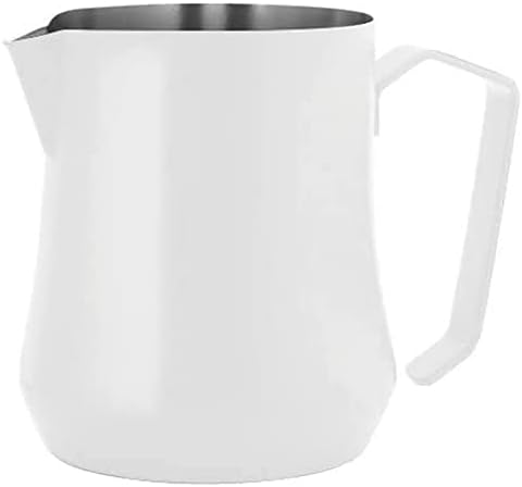 Metallurgica Motta 17 oz Stainless Steel Tulip Milk Frothing Pitcher, White by MetallurgicaMottta