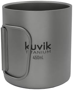 Kuvіk 450ml (15 oz) Titanium Mug & 750ml (25 oz) French Press Bundle - Image 4